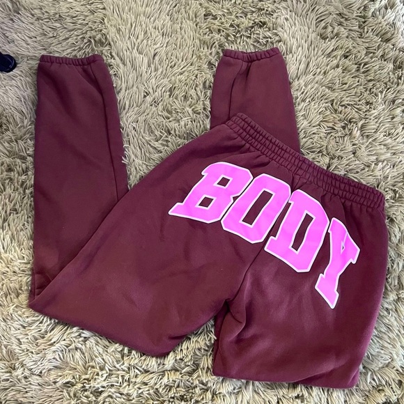 BODY by Raven Tracy Back-shot Sweatsuit Set IN BROWN/PINK - Picture 8 of 10
